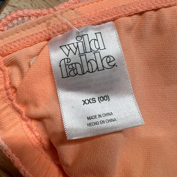 Wild Fable Women's Peach Crochet Triangle Bikini Top - Size XXS - NWT - Picture 2 of 7